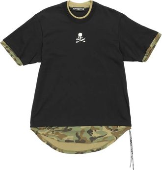 MASTERMIND WORLD T-shirt con design a strati - Nero