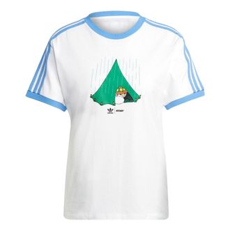 adidas (WMNS) adidas Originals x Moomin 3-Stripe T-Shirt Asia Sizing White IB9938