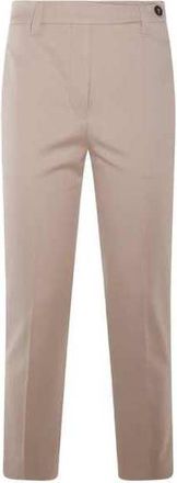 Brunello Cucinelli Sand Tailored Cropped Trousers, Brand Size 46 (US Size 12)