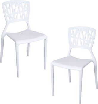 Regalos Miguel Regalos Miguel - Packs Sillas Jardín - Pack 2 Sillas Delta - Blanco