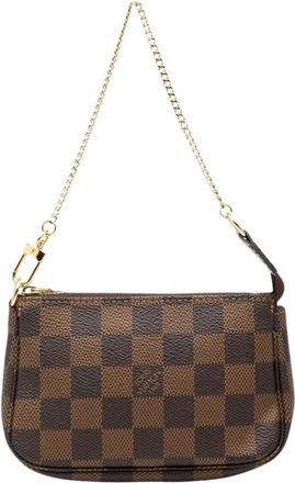 Louis Vuitton Pre-owned Chain Handle Mini Bag - Dames - Vintage Mini Tas - Bruin - ONE Size - Vintage