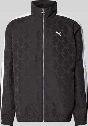 Puma Trainingsjacke mit Rei&szlig;verschluss und Logo in Black, Gr&ouml;&szlig;e XXL