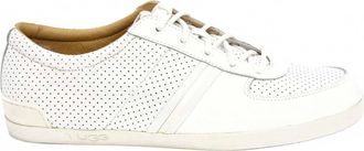 UGG Mens Brook-Lin Perforated Leather Sneaker In White