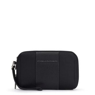 Piquadro Bags, male, Black, Size: ONE SIZE Mens clutch bag in fabric