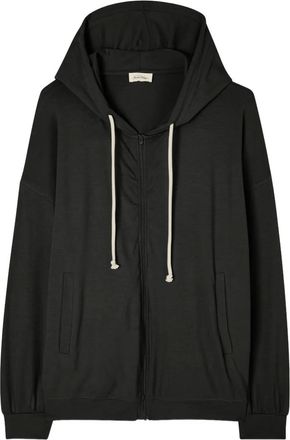 American Vintage Felpa Ypawood con zip - Nero