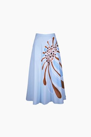 Dorothee Schumacher Womens Power Skirt In Dream Flower Blue