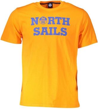 North Sails Cotton T-Shirt - Heren - T-shirts - Oranje - XL - Katoen - Tops