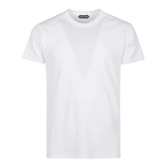 Tom Ford T-Shirts, male, White, Size: XL T-Shirt
