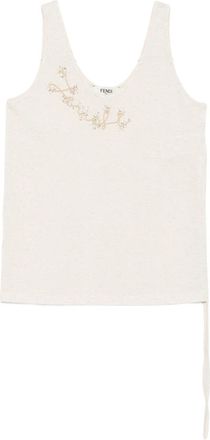 Fendi Embellished Tank Top