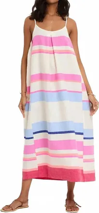 Lemlem Nia Slip Dress In Desita Pink