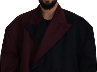 Dolce & Gabbana Mens Bordeaux Polyester Double Breasted Jacket Clothing