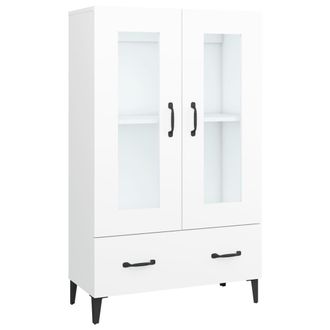 vidaXL Aparador De Madera Contrachapada Blanco 70x31x115 Cm Vidaxl