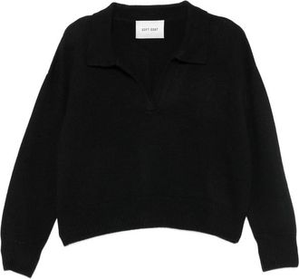 Soft Goat Polo-collar Sweater