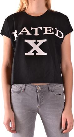 Jeremy Scott Tshirt Short Sleeves - Dames - T-shirts - Zwart - M - Katoen - Tops