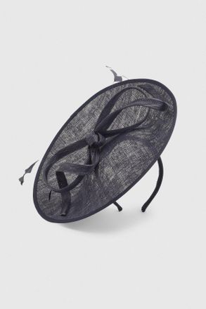 Karen Millen Womens Bow Detail Fascinator - Navy - One Size