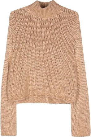 Forte_Forte Dames, Truien, Beige, Maat: XS