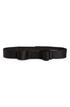 Dolce & Gabbana Satin Bow Belt in N0000 Nero at Nordstrom, Size 0 Us