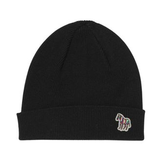 Paul Smith Berretto Zebra - Heren - Accessoires - Zwart - Maat: ONE Size Wol
