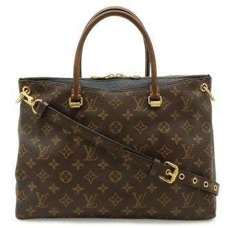 Louis Vuitton Bolso de mano de cuero con monograma Pre-owned M41064 - Pre-owned - Mujer - Marr&oacute;n - ONE SIZE