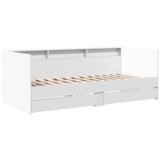 Berkfield Home Versatile Daybed with Drawers without Mattress White 100x200 cm