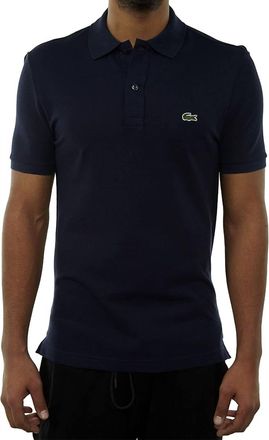 Lacoste Short Sleeve Classic Pique Polo Shirt In Black