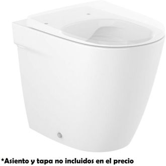 Roca Taza Rimless Con Salida Dual Para Inodoro De Tanque Alto O Tanque Empotrable Ona - Roca