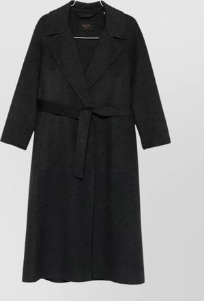 Palt&ograve; wool belted single breasted coat