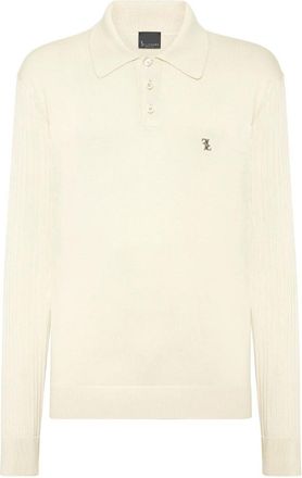 Billionaire Boys Club Gebreide Pullover Polo-Neck LS - Heren - Ronde hals truien - Beige - 3XL - Katoen - Truien & Vesten