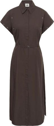 Karen by Simonsen Jurken - Dames - Shirt Kleedjes - Bruin - XS - Kleedjes
