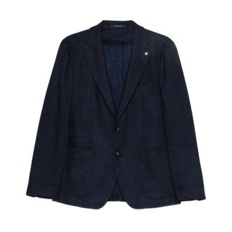 Tagliatore Jassen, Heren, Blauw, 2Xl, Katoen, Single-breasted Blazer