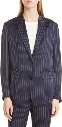 BOSS Jawela Stripe Blazer in Midnight Fantasy at Nordstrom Rack, Size 8