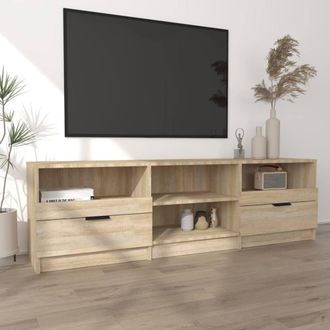 Berkfield Home TV Cabinet Sonoma Oak 150x33.5x45 cm Engineered Wood in Natural