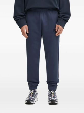 Maison Kitsun&eacute; Trainingsbroek met geborduurd logo - Blauw