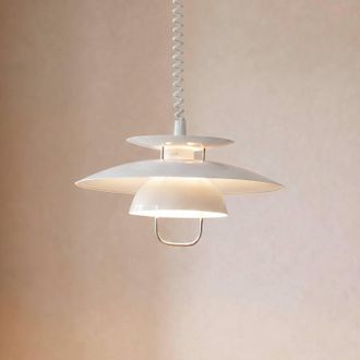 Lindby L&aacute;mpara Colgante nadija En Blanco De Metal - Lindby