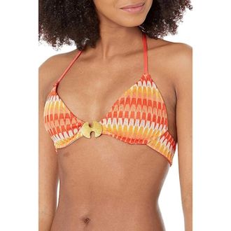 Trina Turk Womens Trina Turk Sunray Triangle Bikini Top Multicolor Underwire GBO1415