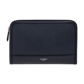 Dolce & Gabbana Pochette in Pelle - - Accessories - Uomo - Blu - ONE SIZE
