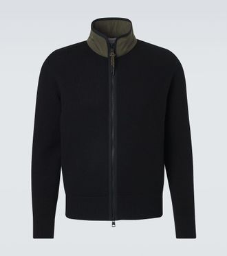 Moncler Archivio waffle-knit cotton jacket