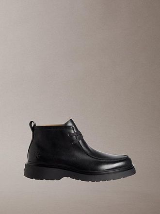 Calvin Klein Gladleren veterschoenen met grove zool