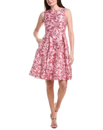 Adrianna Papell Floral Jacquard Mini Dress