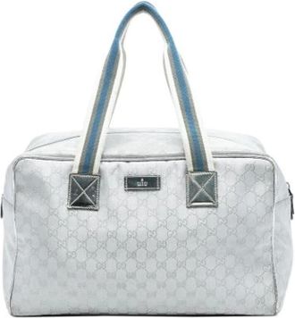 Gucci Pre-owned Weekend Bags, male, Gray, Size: ONE SIZE Pre-owned Travel Bag
