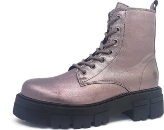Apple of Eden Metallic Goat Womens Shoes Lace-Up Boots Multicoloured Leisure, Orion, 8.5 UK