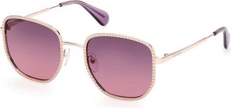 Max & Co. MO0091 28Z Womens Sunglasses Gold Size 52