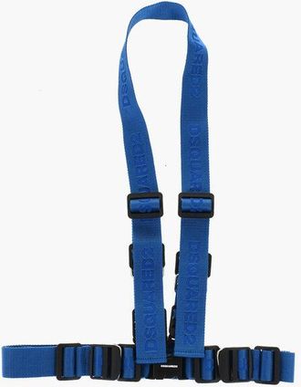 Dsquared2 Logoed Fabric Harness Belt with Metal Details 40mm size Unica