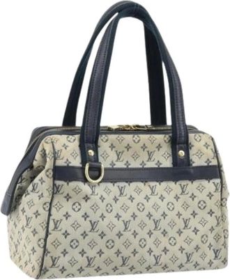 Louis Vuitton Pre-owned Handbags, female, Blue, Size: ONE SIZE Pre-owned Canvas Handbag