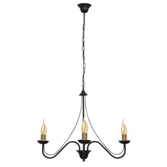 Netlighting Malbo Multi Arm Pendant Ceiling Light Black Patina 60cm