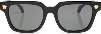 Versace Sunglasses, male, Black, Size: 52 MM Square Sunglasses