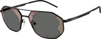 Emporio Armani EA2147 30017G Mens Sunglasses Black Size 58