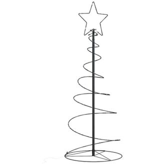 vidaXL Led Para &Aacute;rbol De Navidad 80 Led Blanco C&aacute;lido 120 Cm Vidaxl