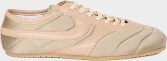 Dries Van Noten Slim Satin & Leather Low-Top Sneakers