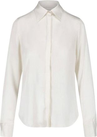 Dondup Camicia a maniche lunghe con finitura satinata - - Blouses & Shirts - Donna - Bianco - S
